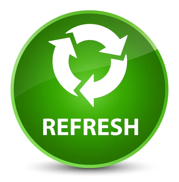 Refresh elegant green round button — Stock Photo, Image