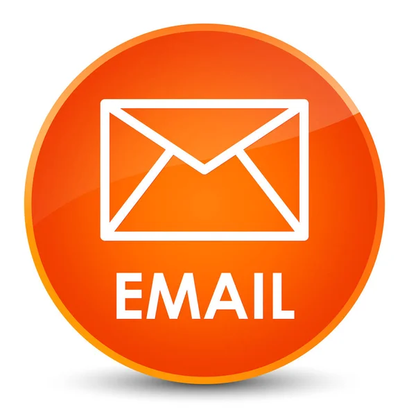 E-mail elegancki, pomarańczowy, okrągły przycisk — Zdjęcie stockowe