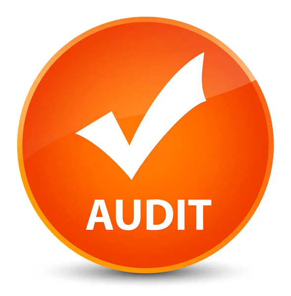 Audit (Symbol validieren) elegante orange runde Taste — Stockfoto