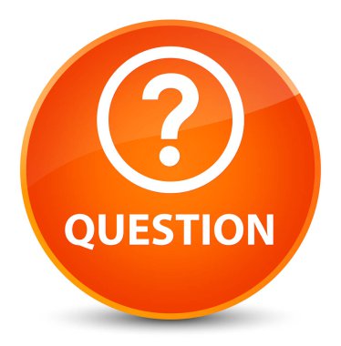 Soru zarif turuncu yuvarlak düğmesine