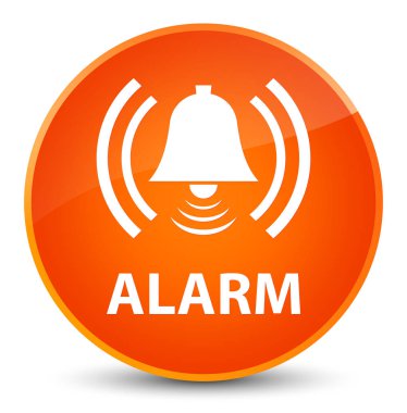 Alarm (zil simgesini) zarif turuncu yuvarlak düğmesi