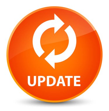 Güncelleştirme zarif turuncu yuvarlak düğmesine