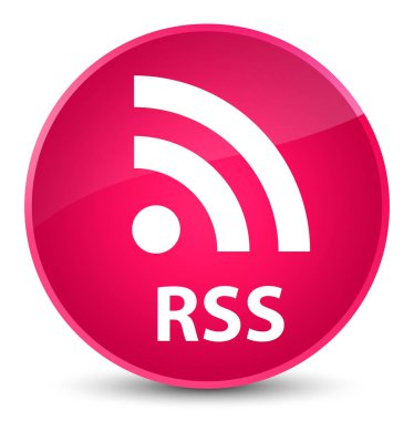 RSS zarif pembe yuvarlak düğmesi