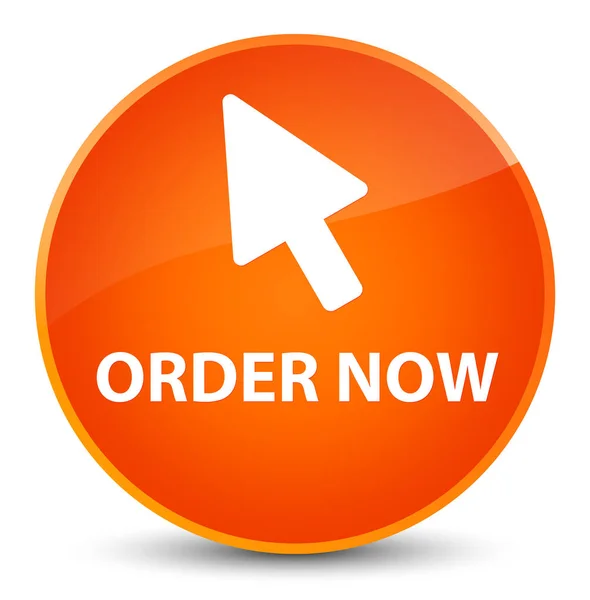 Order now (cursor icon) elegant orange round button