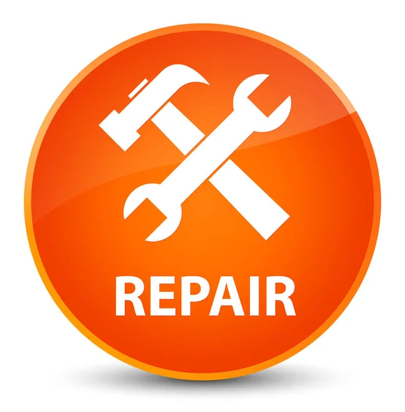 Reparação (ícone de ferramentas) botão redondo laranja elegante — Fotografia de Stock
