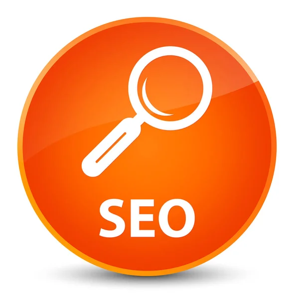 Seo elegant orange round button — Stock Photo, Image