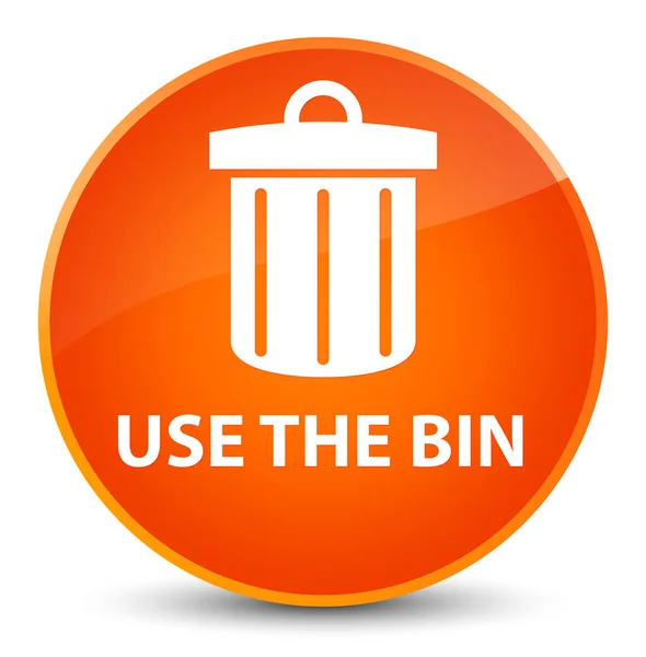 Use the bin (trash icon) elegant orange round button