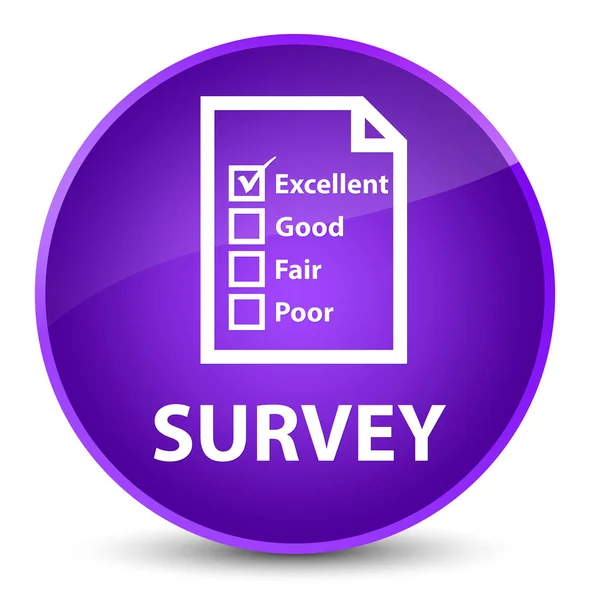 Survey (questionnaire icon) elegant purple round button