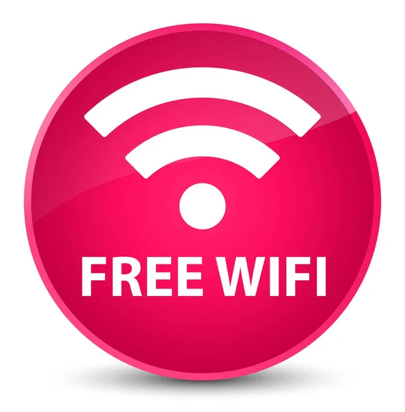 Бесплатный Wi-Fi элегантный розовый круглый кнопки — стоковое фото