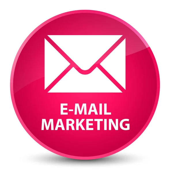 E-Mail Marketing eleganter rosa runder Knopf — Stockfoto