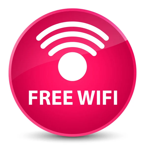 Бесплатный Wi-Fi элегантный розовый круглый кнопки — стоковое фото