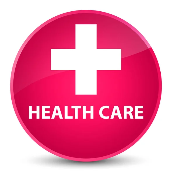 Health care (plus sign) elegant pink round button — Stock Photo, Image