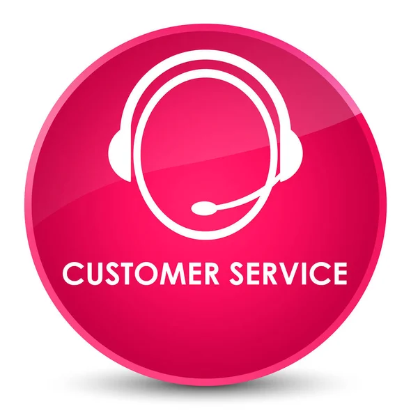 Customer service (customer care ikon) elegant rosa runda knappen — Stockfoto