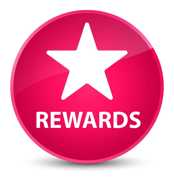 Rewards (star icon) elegant pink round button — Stock Photo, Image