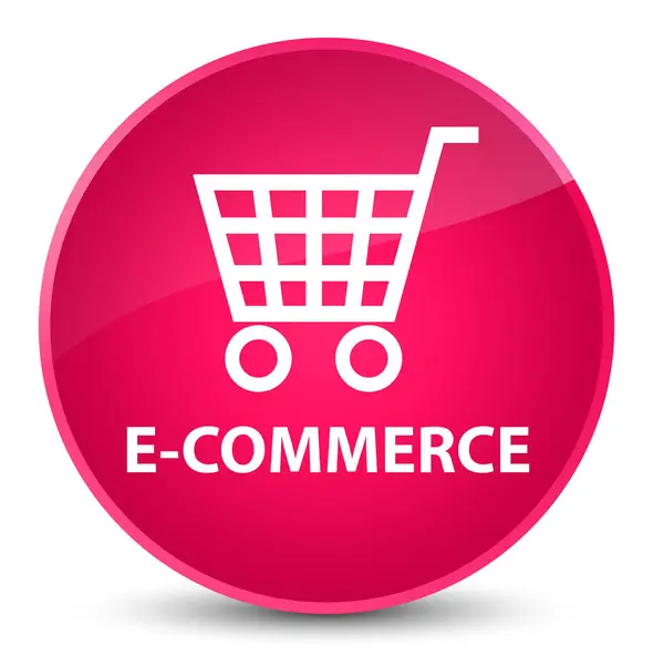 E-commerce elegante botão redondo rosa — Fotografia de Stock