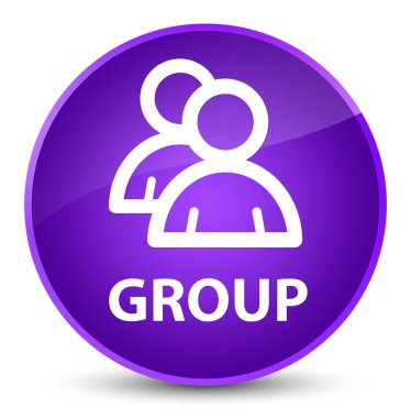Grup zarif mor yuvarlak düğmesi