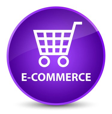 E-ticaret zarif mor yuvarlak düğmesi