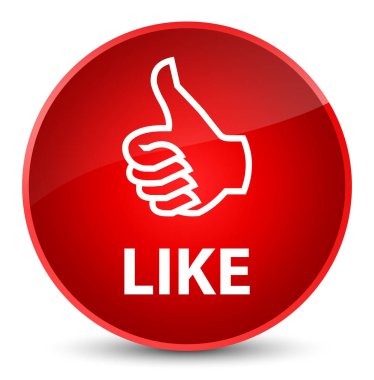 Düğme gibi zarif kırmızı yuvarlak