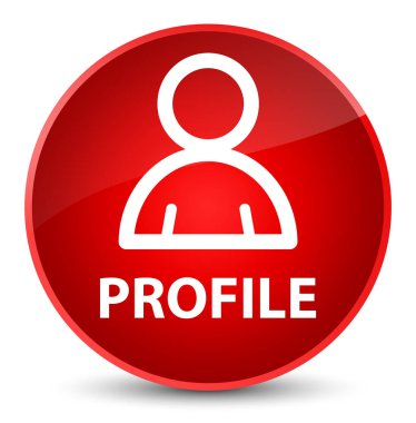 Profil (üye simgesi) zarif kırmızı yuvarlak düğmesi