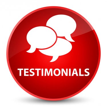 Görüşler (yorum simgesi) zarif kırmızı yuvarlak düğmesi