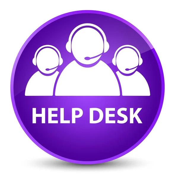 Helpdesk (Kundenbetreuungsteam-Symbol) eleganter lila runder Knopf — Stockfoto