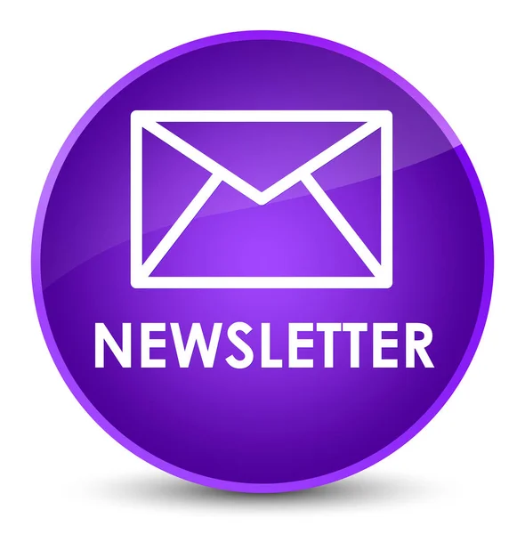 Newsletter elegant purple round button — Stock Photo, Image