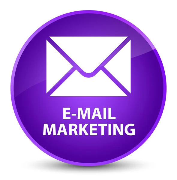 E-Mail Marketing eleganter lila runder Knopf — Stockfoto