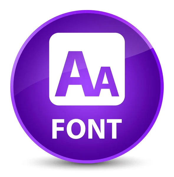 Font elegant purple round button — Stock Photo, Image