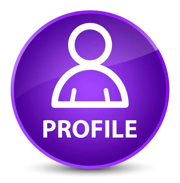 Profilo (icona membro) elegante pulsante rotondo viola — Foto Stock