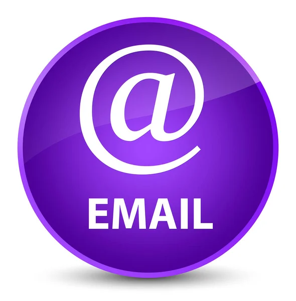 E-mail (cím ikon) elegáns lila kerek gomb — Stock Fotó