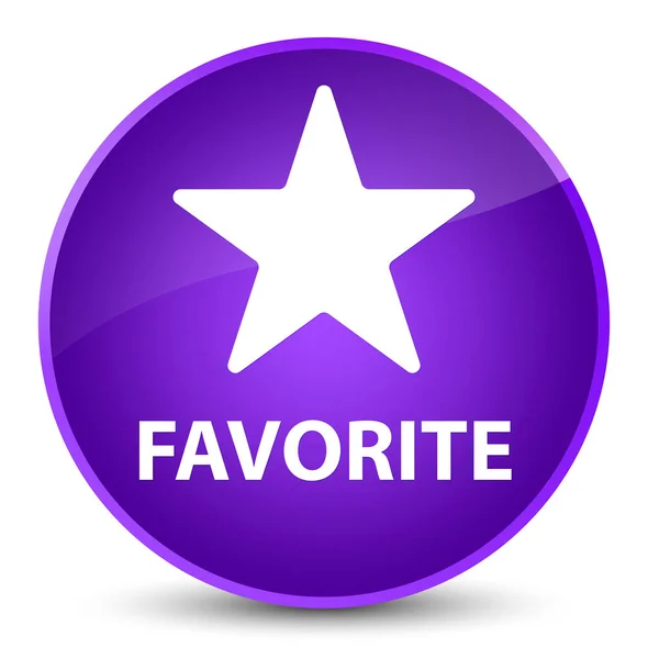 Kedvenc (csillag ikon) elegáns lila kerek gomb — Stock Fotó