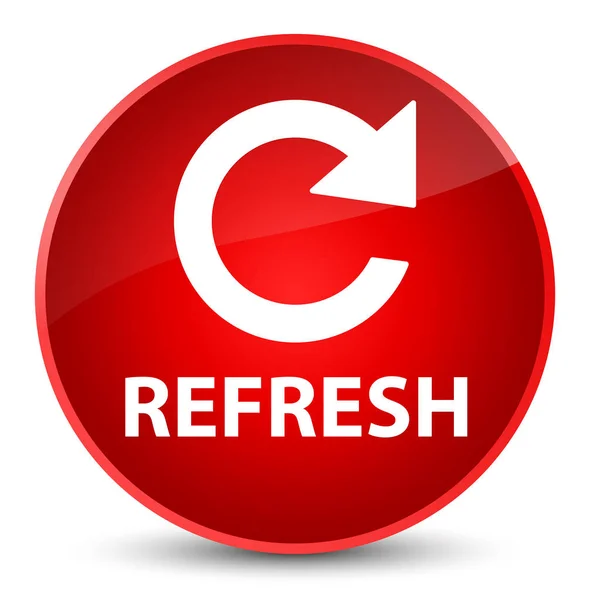 Refresh (rotate arrow icon) elegant red round button — Stock Photo, Image