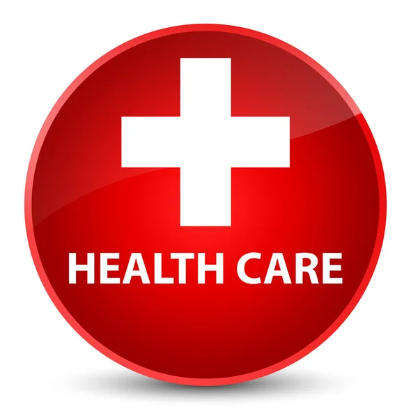 Health care (plus sign) elegant red round button — Stock Photo, Image