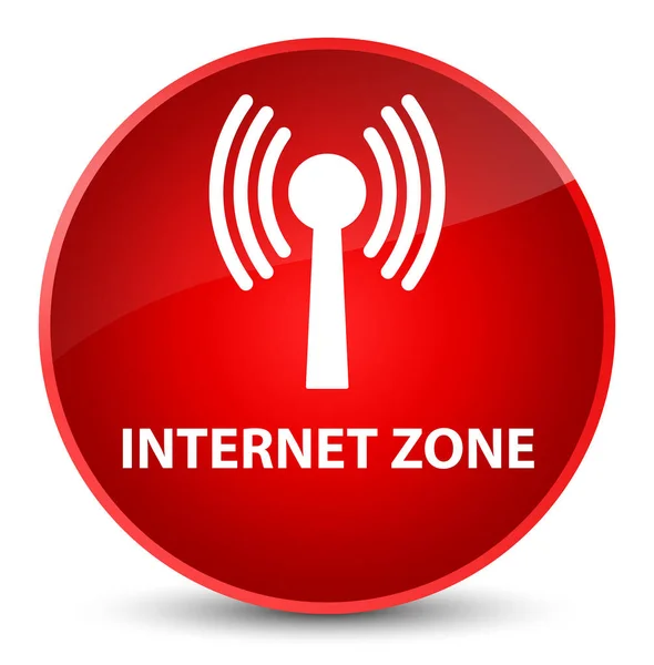 Zona Internet (rete wlan) elegante pulsante rotondo rosso — Foto Stock