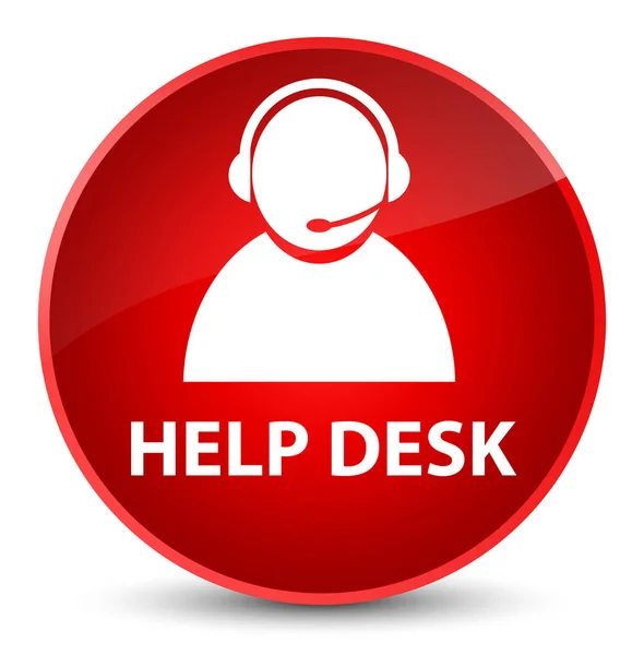 Help desk (icona del servizio clienti) elegante pulsante rotondo rosso — Foto Stock