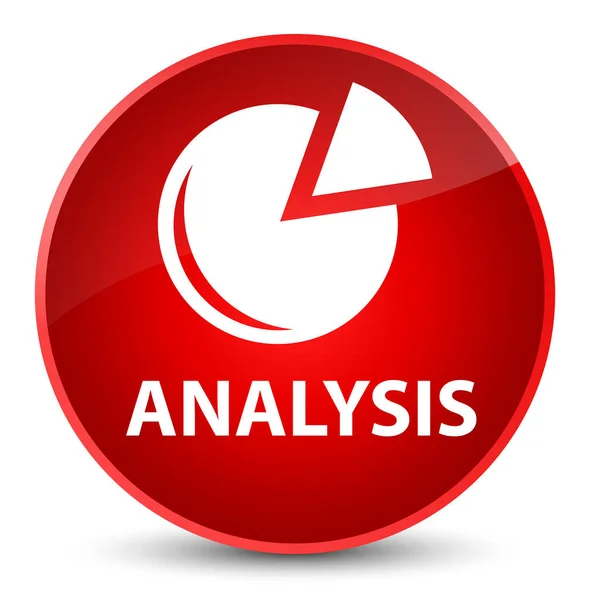 Analysis (graph icon) elegant red round button