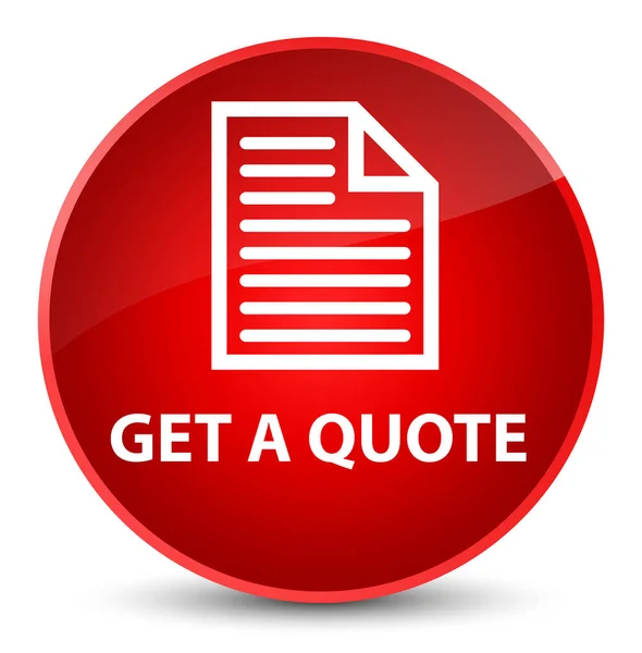 Get a quote (page icon) elegant red round button