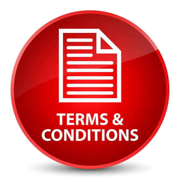 Terms and conditions (page icon) elegant red round button