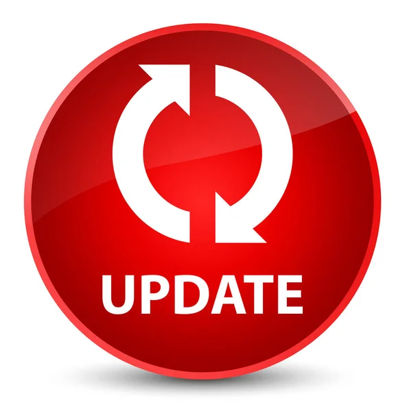 Update elegant red round button — Stock Photo, Image