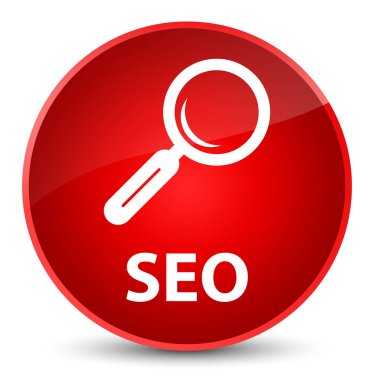 SEO zarif kırmızı yuvarlak düğmesi