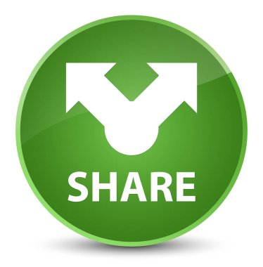 Zarif yumuşak yeşil yuvarlak düğmeyi paylaşır