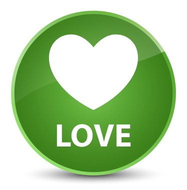 Zarif yumuşak yeşil yuvarlak düğmeye seviyorum