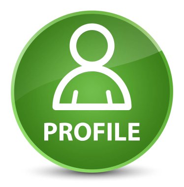 Profil (üye simgesi) zarif yumuşak yeşil yuvarlak düğmesi