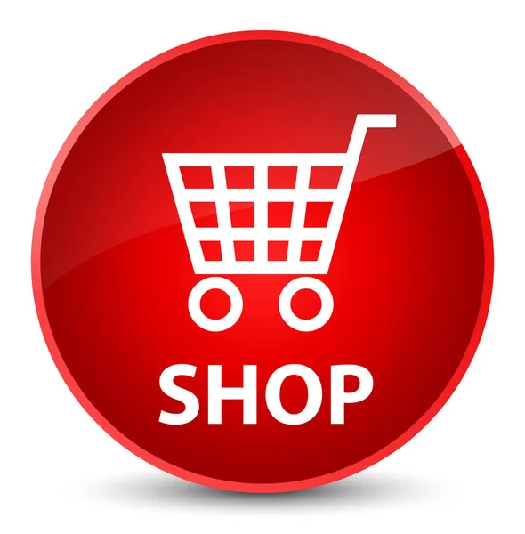 Shop elegant red round button — Stock Photo, Image