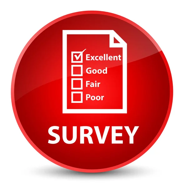 Survey (questionnaire icon) elegant red round button