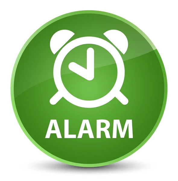 Alarma elegante botón redondo verde suave — Foto de Stock