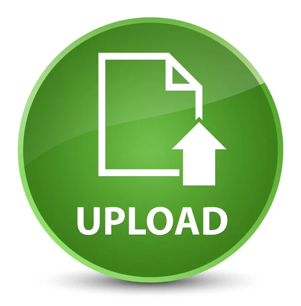 Upload (document icon) elegant soft green round button