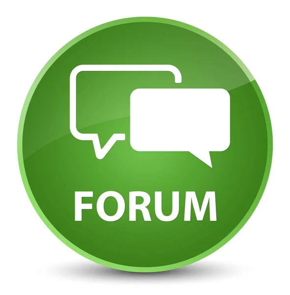 Forum elegant soft green round button — Stock Photo, Image