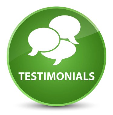 Görüşler (yorum simgesi) zarif yumuşak yeşil yuvarlak düğmesi