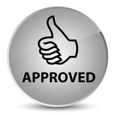 (Simge Yaşasın) zarif beyaz yuvarlak düğmesi onaylı